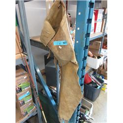 Pair of leather chaps - used