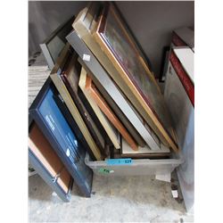 18 Pieces of framed wall art