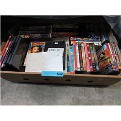 Box of used movies