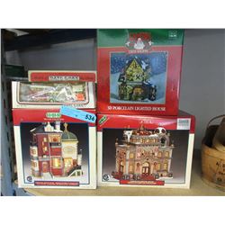 4 Boxed Christmas decorations - said to be new
