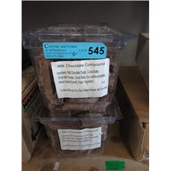 4 Boxes of milk chocolate compound