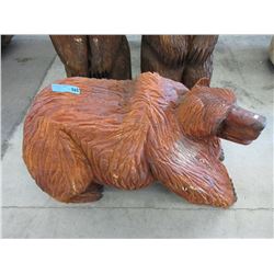 Carved wood bear