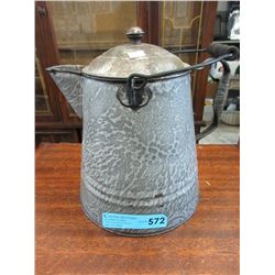 Vintage - Graniteware kettle - circa 1940