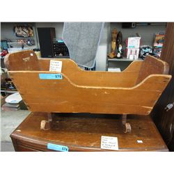1920s Doukhobor pine doll's cradle