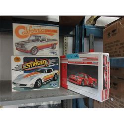 3 Car model kits