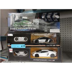 3 R/C vehicles