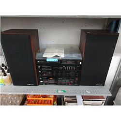 Sansui stereo components with Polk speakers