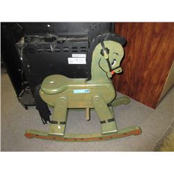 Wood rocking horse