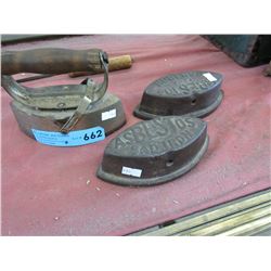 3 Vintage Sad Irons