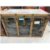 Image 1 : Vintage metal bound steamer trunk
