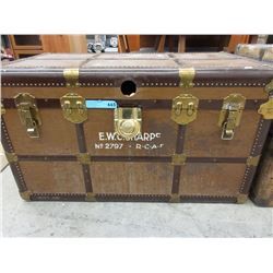 Vintage Rigid Edge steamer trunk