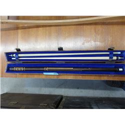 18 oz. 3 Piece pool cue with case
