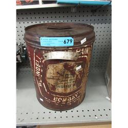 Vintage linseed oil tin