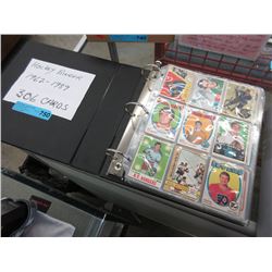 Binder of 1962-1989 Hockey cards