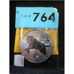 2016 Canadian Fine Silver $5 "Cougar" coin