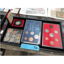 Tray of Great Britain coin sets & more