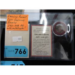 Genuine Ancient bronze coin "Gallenus"