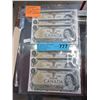 Image 1 : 6 Canadian 1973 $1 banknotes in sequence
