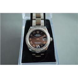 ROLEX BLUE DIAL OYSTER WATCH