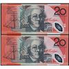 Image 1 : Australia, Twenty Dollar, Macfarlane/Henry (2002) (R.420aL) KM/02 993785/6