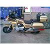 Image 1 : A Honda Gold Wing, registration number B597 BDV, 1200 cc, metallic gold, MOT'd to June 2004, this...