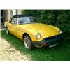 Image 1 : An MGB Roadster, manual overdrive, rubber bumper,1978, registration number UJT 732S, yellow, MOT'...