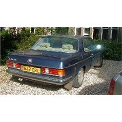 A Mercedes 280 CE Two Door Coupe, automatic, 1984, registration number B642 OEL, metallic blue, M...