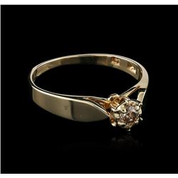 14KT Yellow Gold 0.10ct Diamond Solitaire Ring