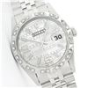 Image 1 : Rolex Stainless Steel Diamond DateJust Men's Watch