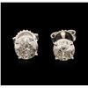 Image 1 : 14KT White Gold 1.83ctw Diamond Stud Earrings