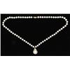 Image 6 : Pearl and Diamond Necklace - 14KT Yellow Gold
