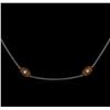 Image 1 : James Kurk 0.50ctw Diamond Necklace - 14KT Two-Tone Gold