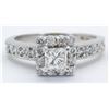 Image 7 : 0.72ctw Diamond Ring - 14KT White Gold