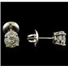 Image 2 : 1.35ctw Diamond Solitaire Earrings - 14KT White Gold