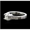 Image 1 : 14KT White Gold 0.49ctw Diamond Ring