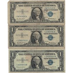 1957 $1 Star Note Silver Certificate Currency Lot of 5