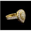 Image 2 : 2.20ctw Fancy Yellow Diamond Ring - 14KT Yellow Gold