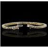 Image 3 : 14KT Yellow Gold 4.91ctw Diamond Bracelet