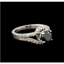 1.94ctw Black Diamond Ring - 14KT White Gold