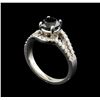 Image 4 : 1.94ctw Black Diamond Ring - 14KT White Gold