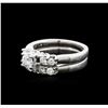 Image 1 : 14KT White Gold 1.00ctw Diamond Ring