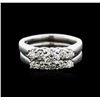 Image 2 : 14KT White Gold 1.00ctw Diamond Ring