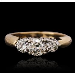 14KT Yellow Gold 0.97ctw Diamond Ring