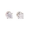 Image 1 : 1.10ctw Diamond Stud Earrings - 14KT White Gold
