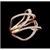 Image 1 : 0.53ctw Diamond Ring - 14KT Rose Gold