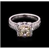 Image 1 : 1.78ctw Fancy Yellow Diamond Ring - 14KT Two-Tone Gold