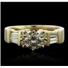 Image 1 : 14KT Yellow Gold 1.40ctw Diamond Ring