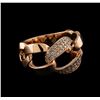 Image 1 : 0.41ctw Diamond Ring - 14KT Rose Gold