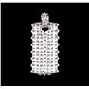 Image 2 : 3.22ctw Diamond Pendant - 18KT White Gold