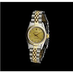 Rolex Two-Tone Oyster Perpetual Ladies Watch